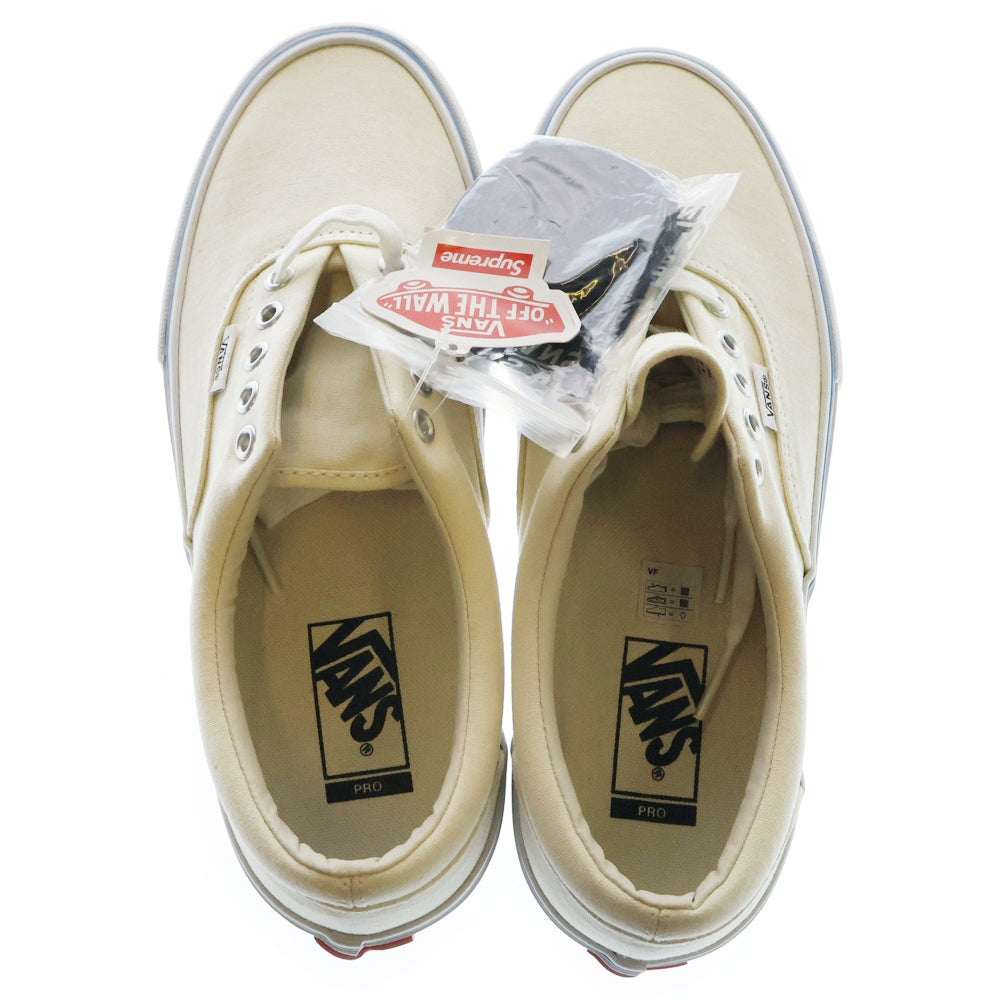 SUPREME(シュプリーム) 16SS ×VANS Motion Logo Era Pro バンズ モーションロゴ エラ プロ ローカットスニーカー US10/28cm ホワイト VN000VFBJ65
