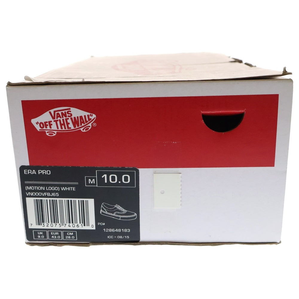 SUPREME(シュプリーム) 16SS ×VANS Motion Logo Era Pro バンズ モーションロゴ エラ プロ ローカットスニーカー US10/28cm ホワイト VN000VFBJ65
