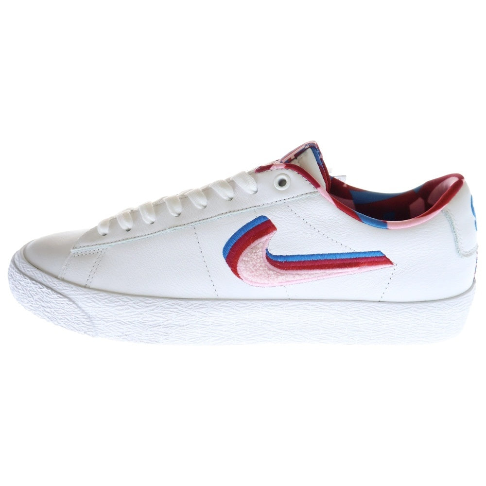 NIKE SB(ナイキエスビー) ×PARRA BLAZER LOW GT QS パラ ブレザー グラント テイラー クイックストライク ローカットスニーカー ホワイト US9.5/27.5cm CN4507-100