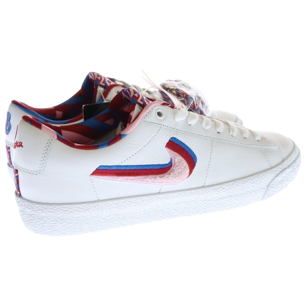 NIKE SB(ナイキエスビー) ×PARRA BLAZER LOW GT QS パラ ブレザー グラント テイラー クイックストライク ローカットスニーカー ホワイト US9.5/27.5cm CN4507-100