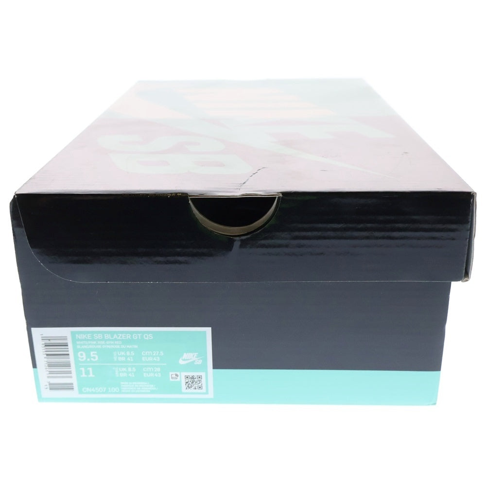 NIKE SB(ナイキエスビー) ×PARRA BLAZER LOW GT QS パラ ブレザー グラント テイラー クイックストライク ローカットスニーカー ホワイト US9.5/27.5cm CN4507-100