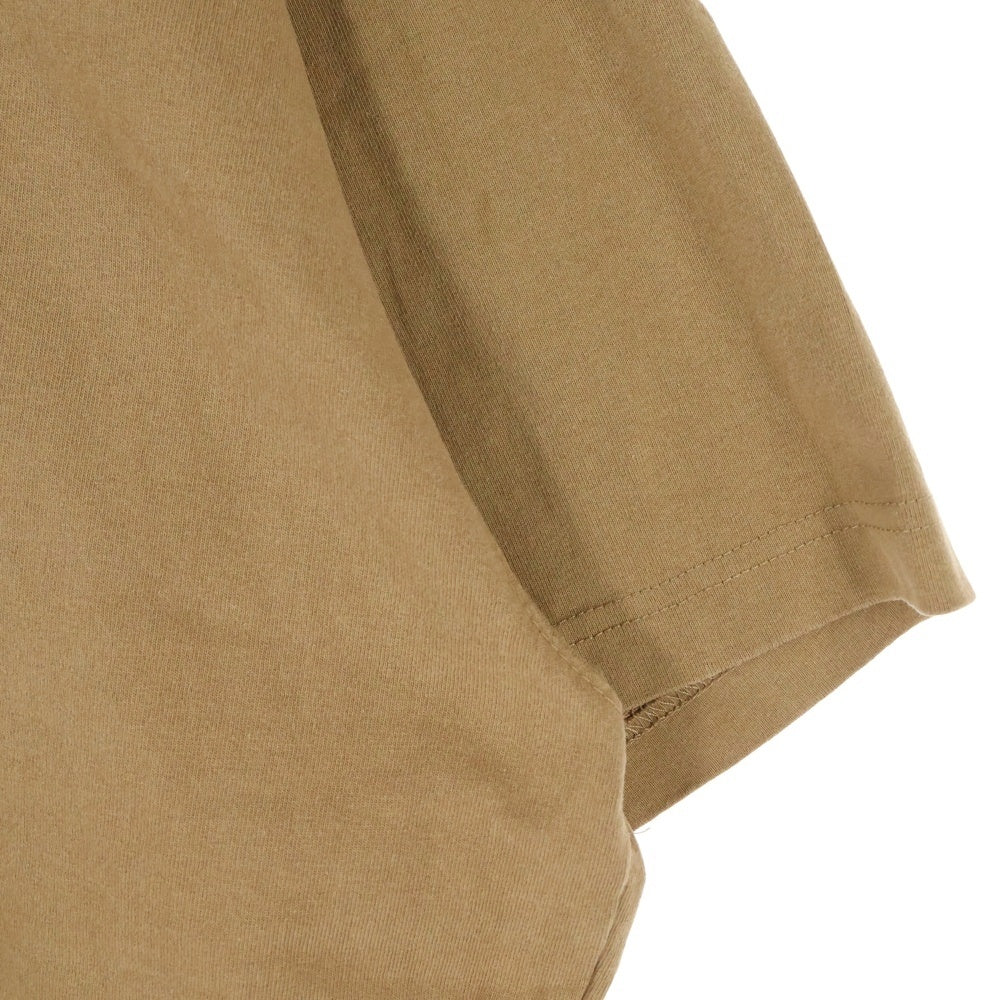 THE BLACK EYE PATCH(ブラックアイパッチ) ×H&M 取扱注意 フロントロゴプリント 半袖Tシャツカットソー ブラウン