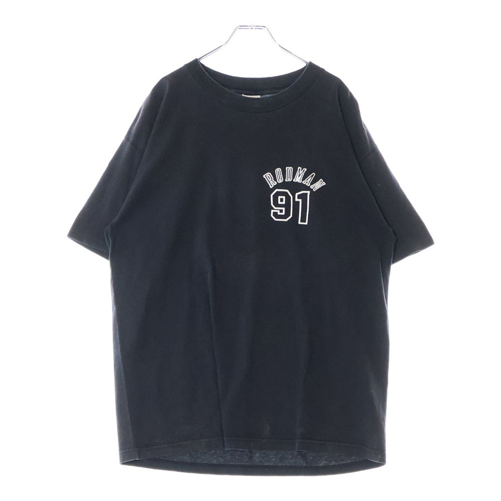 VINTAGE(ヴィンテージ) 90s 1997 RODMAN TEE Murina デニス・ロッドマン バックプリント クルーネック 半袖Tシャツ カットソー ブラック