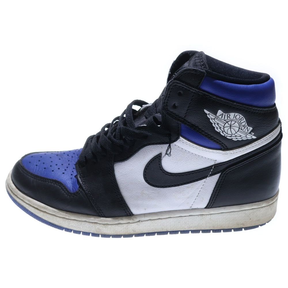 NIKE(ナイキ) AIR JORDAN1 RETRO HIGH OG ROYAL TOE エアジョーダン ロイヤルトゥ ハイカットスニーカー ブルー/ブラック/ホワイト US9/27cm 555088‐041