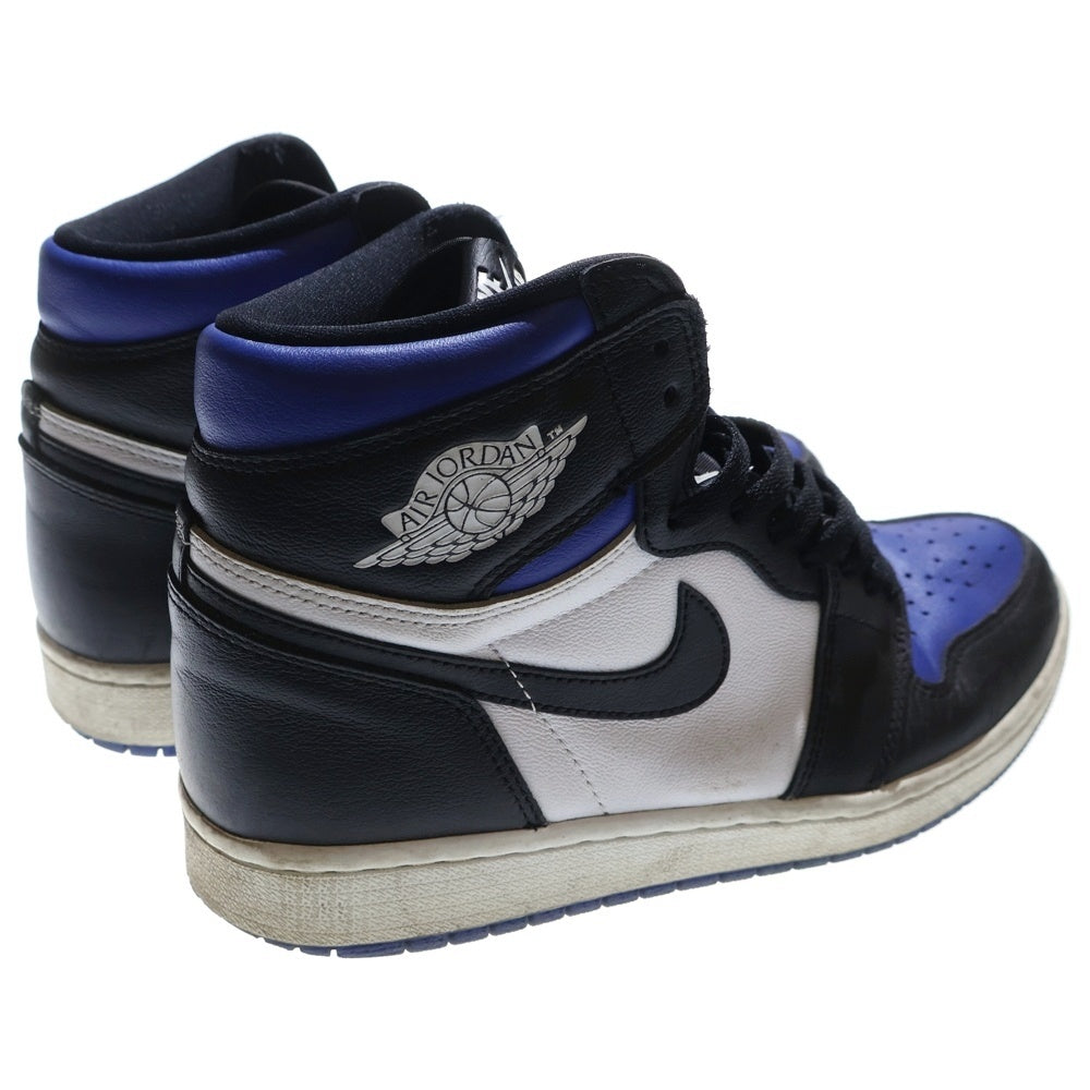 NIKE(ナイキ) AIR JORDAN1 RETRO HIGH OG ROYAL TOE エアジョーダン ロイヤルトゥ ハイカットスニーカー ブルー/ブラック/ホワイト US9/27cm 555088‐041