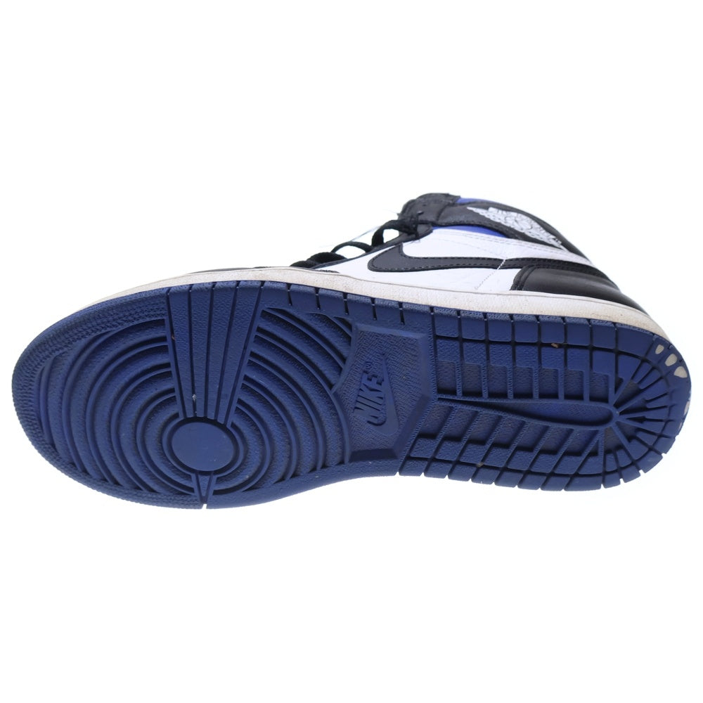 NIKE(ナイキ) AIR JORDAN1 RETRO HIGH OG ROYAL TOE エアジョーダン ロイヤルトゥ ハイカットスニーカー ブルー/ブラック/ホワイト US9/27cm 555088‐041