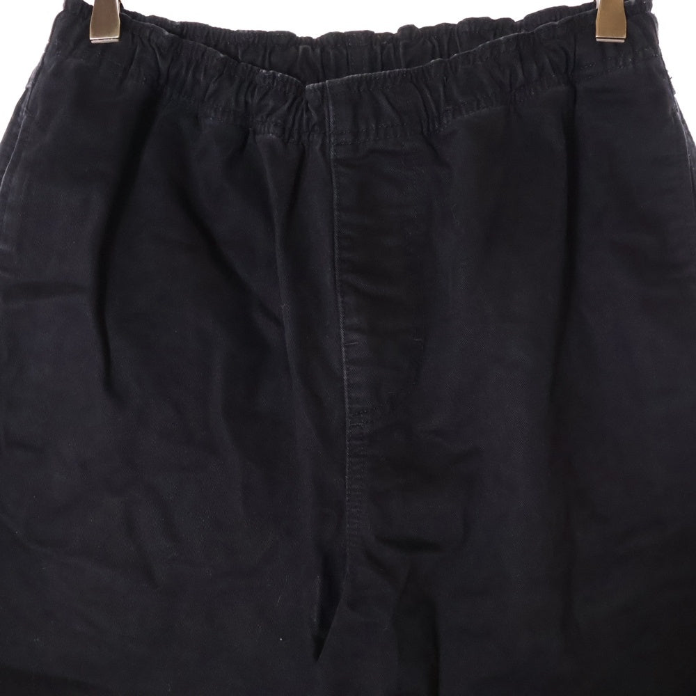 STUSSY(ステューシー) 22SS Brushed Beach Pant ブラッシュド ビーチ コットンパンツ ブラック 116553