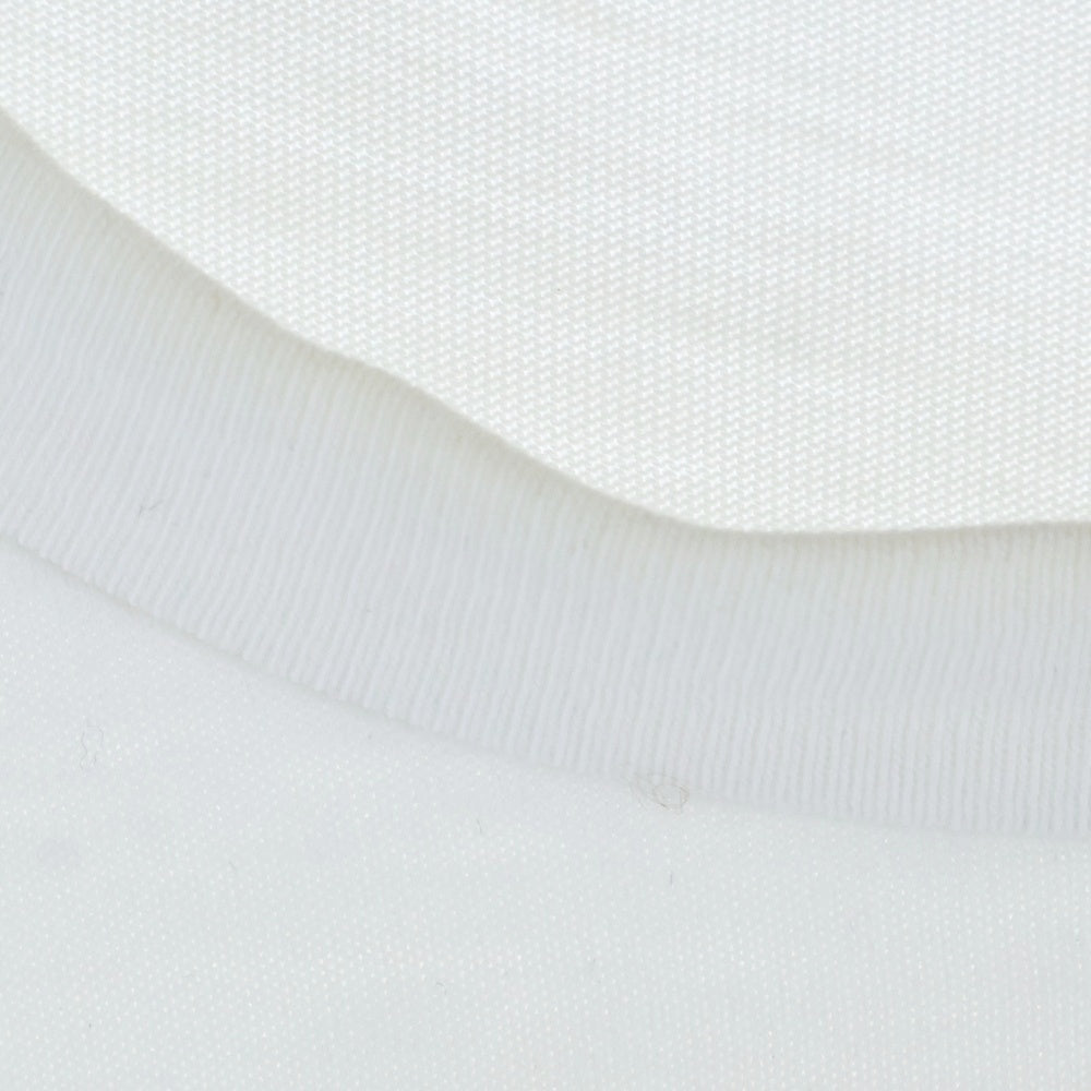 MONCLER(モンクレール) 23AW T-SHIRT フロッキープリント ロゴワッペン クルーネック 半袖Tシャツ ホワイト I20918C00047 8390T