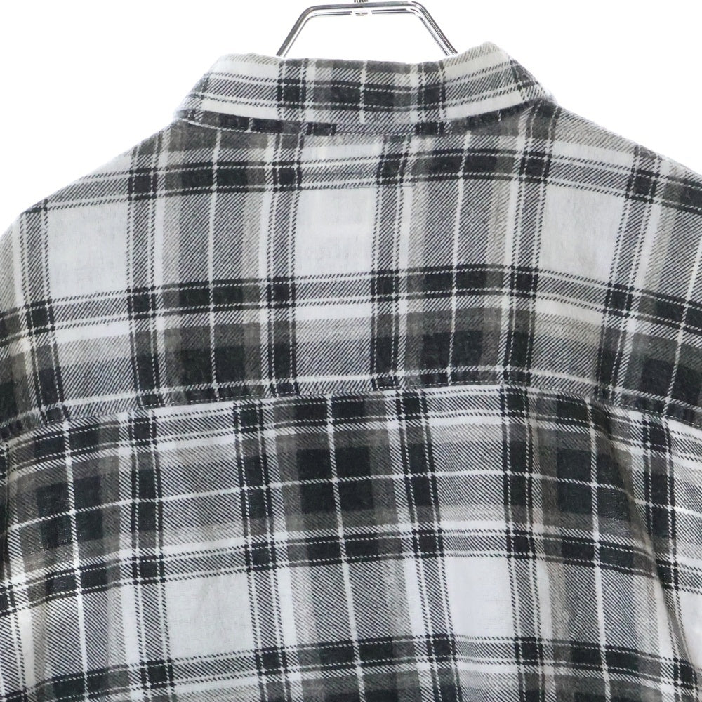 Rebuild by needles(リビルドバイニードルス) Flannnel Ribbon Wide Shirt 再構築 フランネル リメイク 長袖シャツ マルチ EJ265