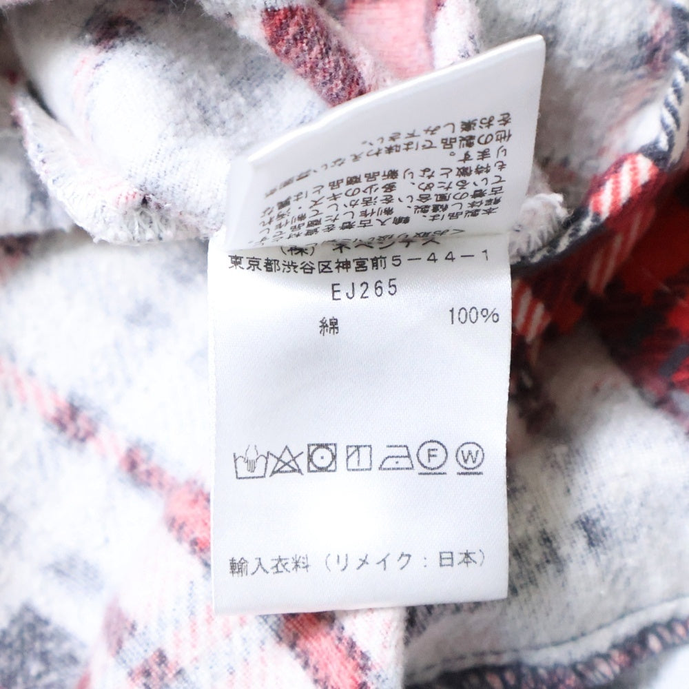 Rebuild by needles(リビルドバイニードルス) Flannnel Ribbon Wide Shirt 再構築 フランネル リメイク 長袖シャツ マルチ EJ265