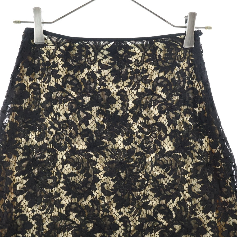 GUCCI(グッチ) フラワー総柄 レース スカート ブラック レディース