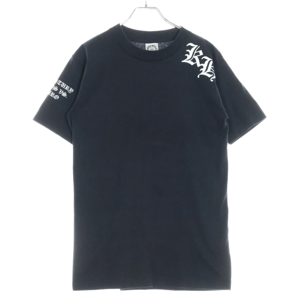 CHROME HEARTS(クロムハーツ) OLD ×KYOSUKE HIMURO 21st CENTURY BOOWYS VS HIMURO S/S TEE 氷室京介 ボウイVSヒムロ プリント 半袖Tシャツ カットソー ブラック