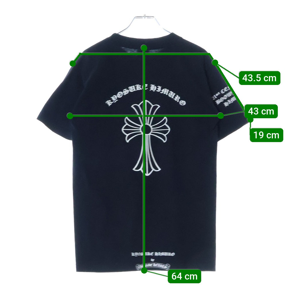 CHROME HEARTS(クロムハーツ) OLD ×KYOSUKE HIMURO 21st CENTURY BOOWYS VS HIMURO S/S TEE 氷室京介 ボウイVSヒムロ プリント 半袖Tシャツ カットソー ブラック