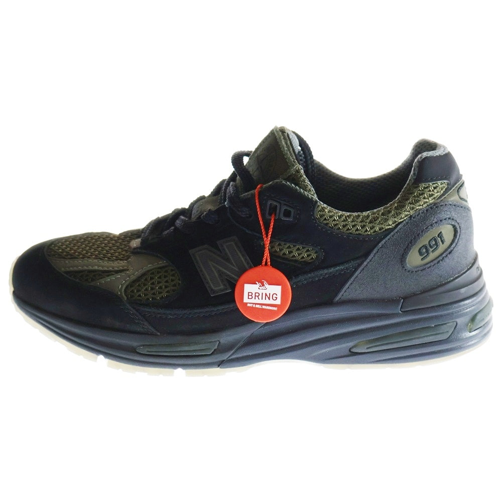 New Balance(ニューバランス) × STONE ISLAND 991V2 BLACK ×ストーンアイランド 991V2 ローカットスニーカー ブラック US8/26cm U991SD2