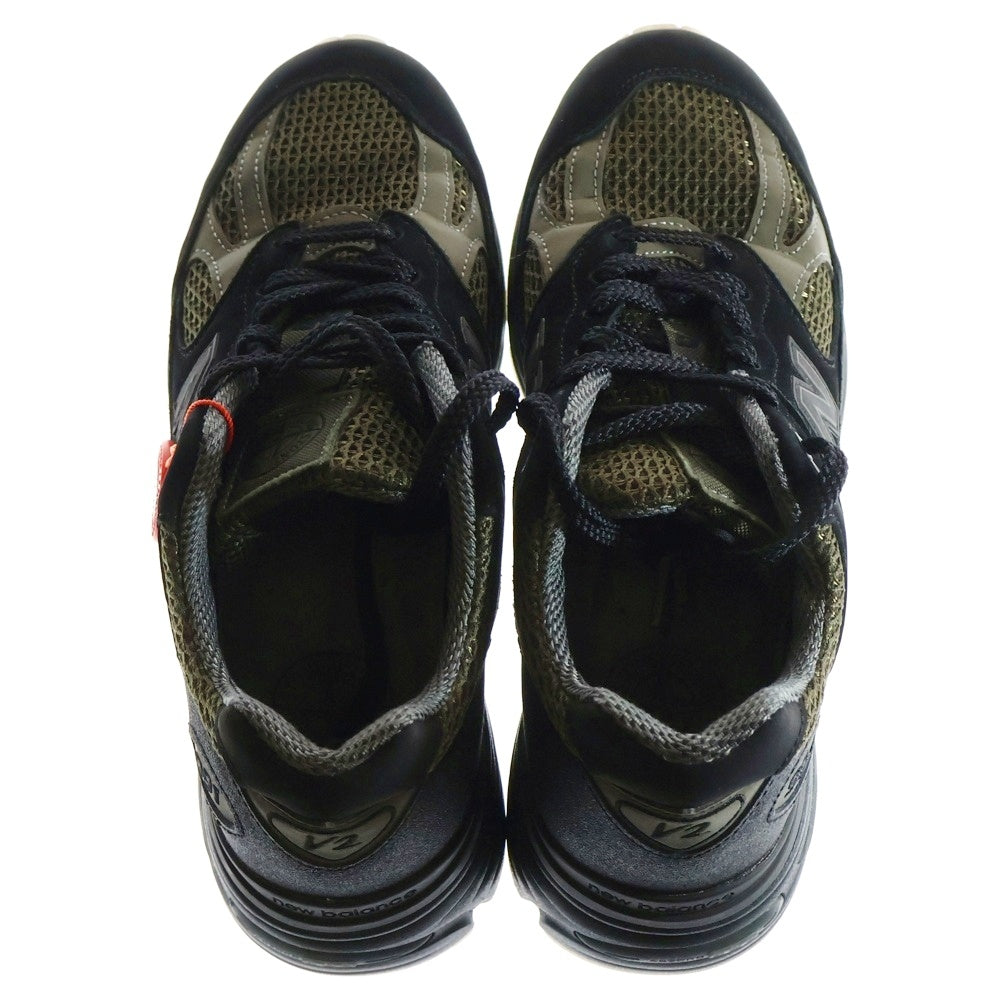 New Balance(ニューバランス) × STONE ISLAND 991V2 BLACK ×ストーンアイランド 991V2 ローカットスニーカー ブラック US8/26cm U991SD2