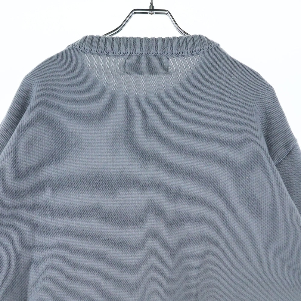 HARSH AND CRUEL(ハーシュアンドクルーエル) クルーネックニットセーター グレー