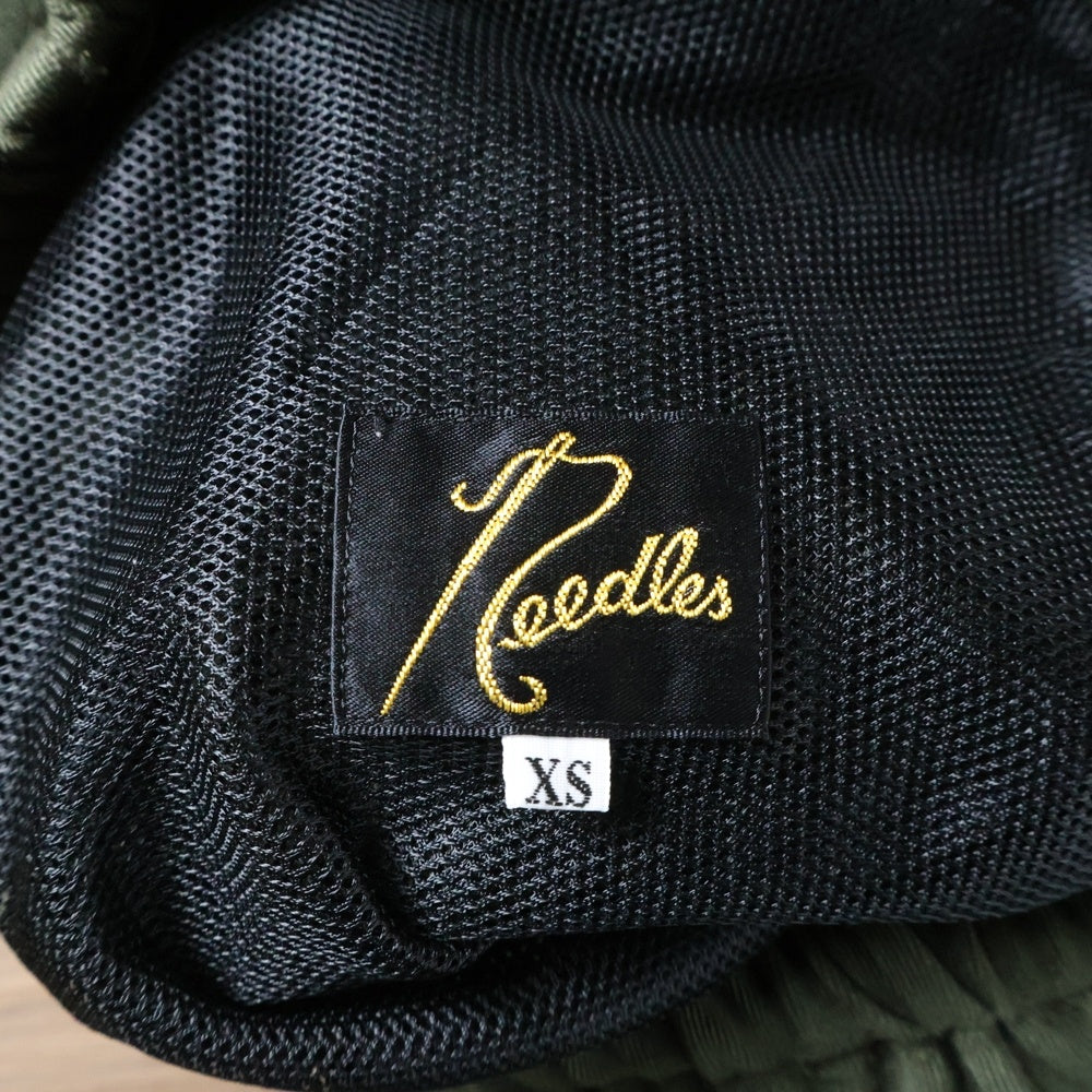 Needles(ニードルス) W.U. Boot-Cut Pant ロゴ刺繍 ブーツカットパンツ カーキ HM160