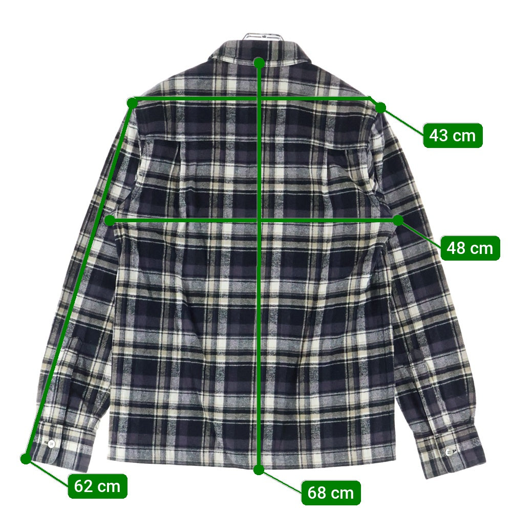 WTAPS(ダブルタップス) 14AW YOUTHFUL DAYZ VATOS L/S SHIRTS TEXTILE バトス チェック 長袖シャツ パープル 42GWDT-SHM05