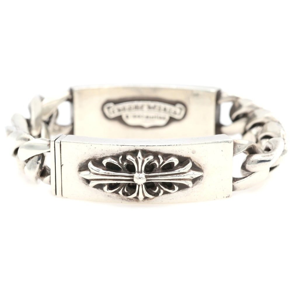CHROME HEARTS(クロムハーツ) OLD ID DBL FLRL DGGR オールド ダブルID フローラルダガー ブレスレット シルバー BCA159