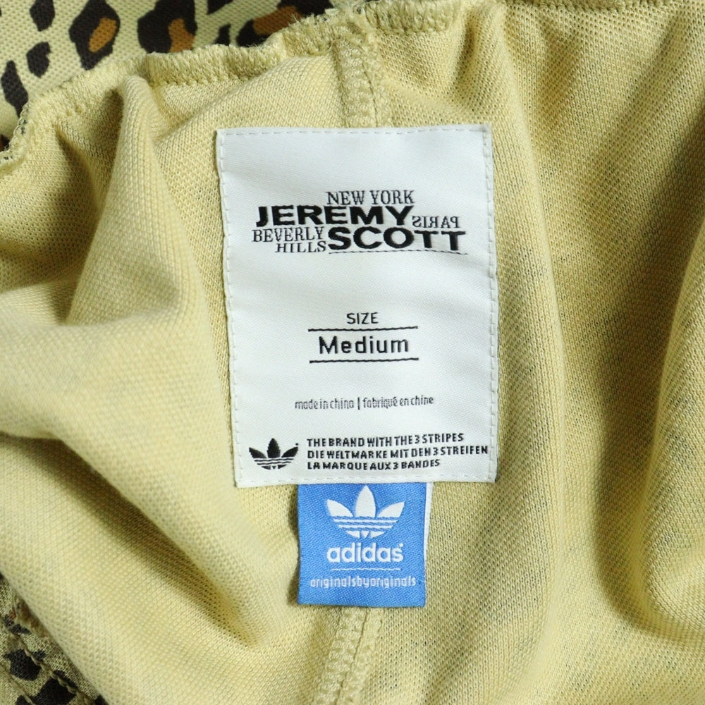 adidas Originals(アディダスオリジナルス) ×JEREMY SCOTT ×ジェレミースコット レオパード ジャージ パンツ ジップアップ ブラウン