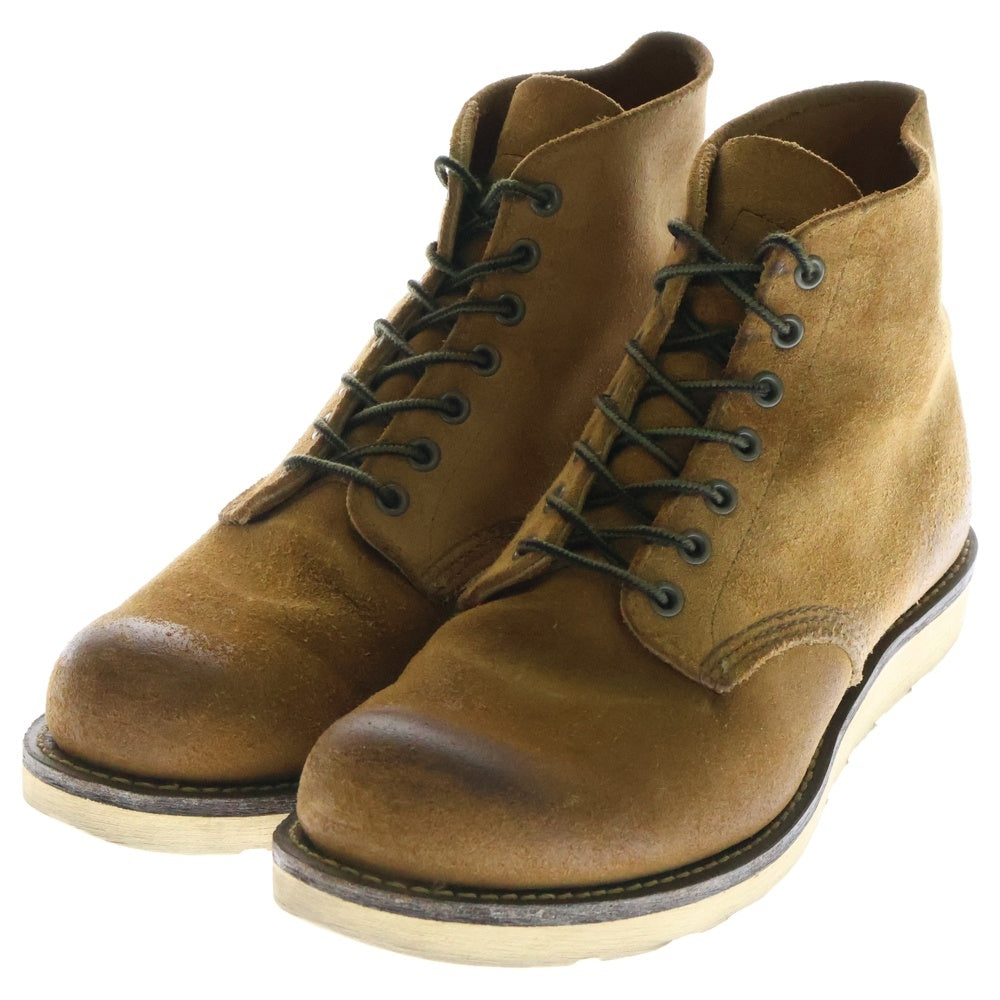 RED WING(レッド ウイング) Classic Work 6inch Round toe クラシックワーク6インチラウンドトゥ ホーソーンミュールスキナーラフアウト US9/27m ブラウン 8151