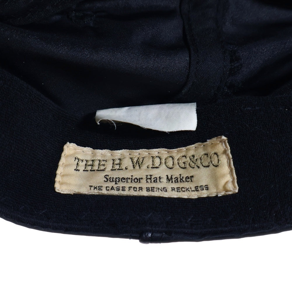 THE H.W.DOG&CO(ドッグアンドコー) PIPING CAP ナイロンキャップ ブラック D-00916