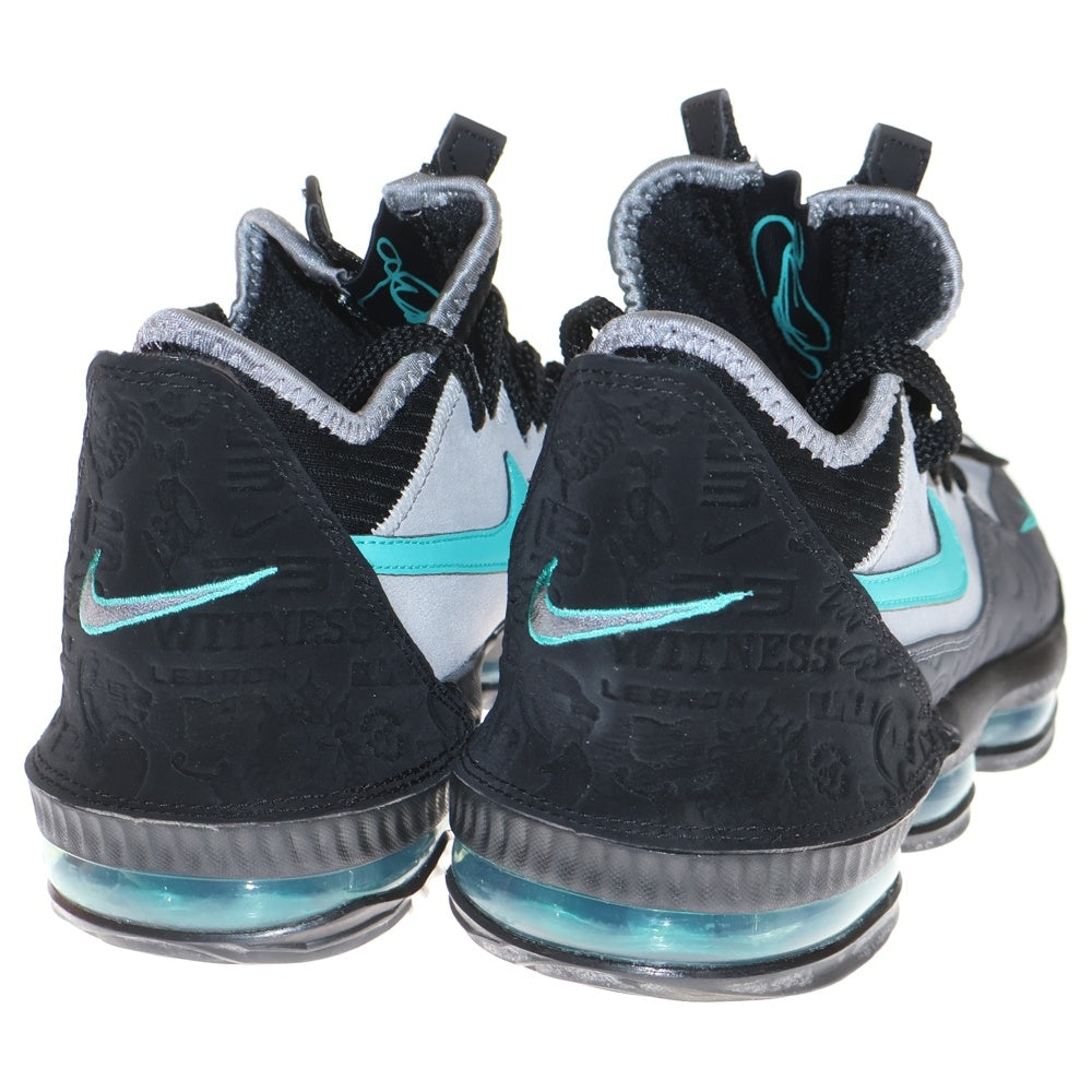 NIKE(ナイキ) × ATMOS LEBRON 16 LOW EP CLEAR JADE アトモス レブロン16 ロー イーピー クリアジェイド ローカットスニーカー ブラック/グレー US8/26cm CI3358-003