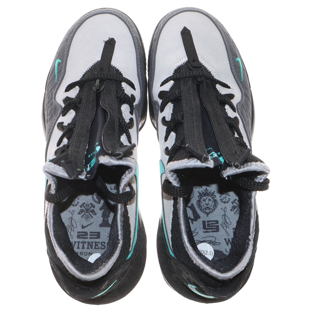 NIKE(ナイキ) × ATMOS LEBRON 16 LOW EP CLEAR JADE アトモス レブロン16 ロー イーピー クリアジェイド ローカットスニーカー ブラック/グレー US8/26cm CI3358-003