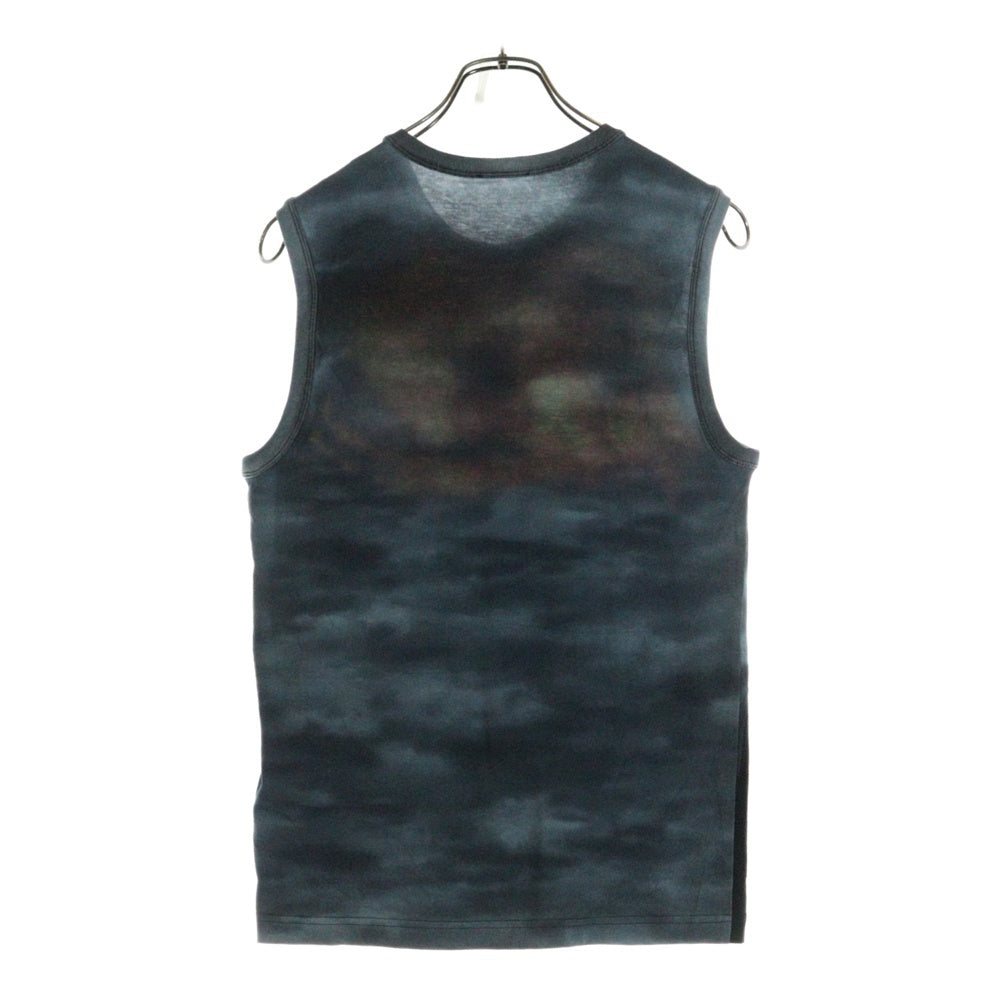 DIESEL(ディーゼル) T-BISCOUP ファイアープリント タンクトップ ノースリーブTシャツ グレー A13765 0AMAB