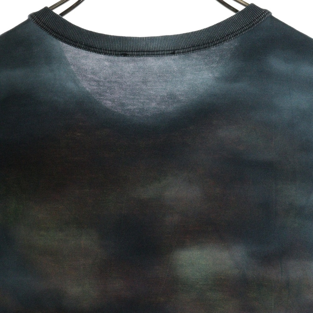 DIESEL(ディーゼル) T-BISCOUP ファイアープリント タンクトップ ノースリーブTシャツ グレー A13765 0AMAB