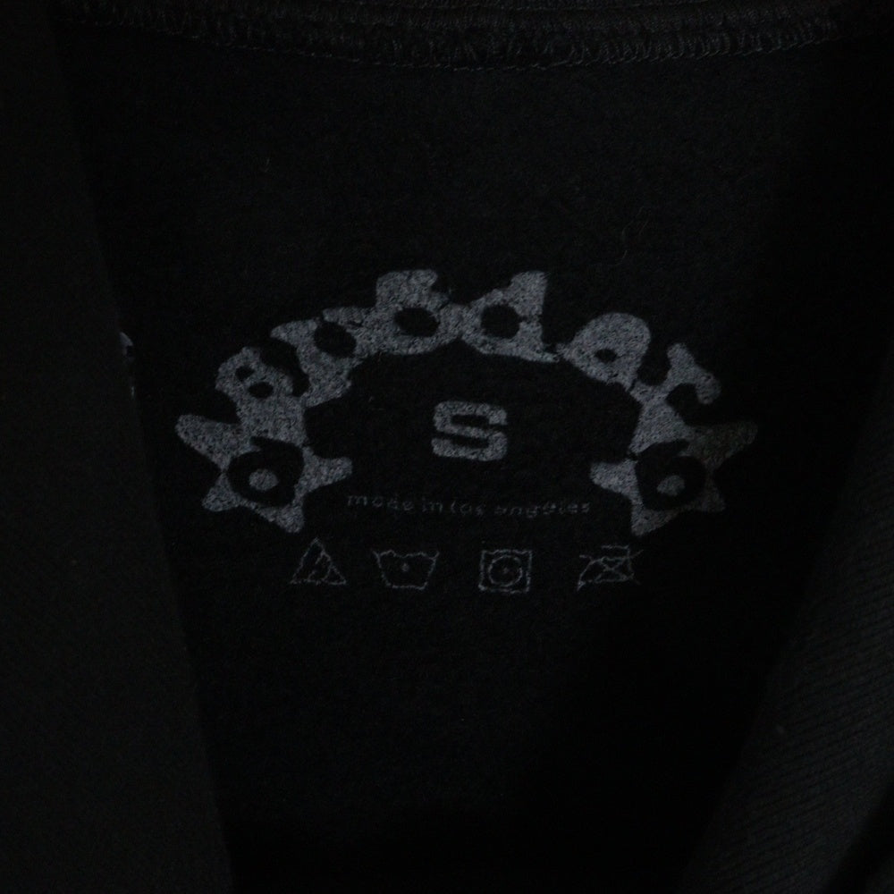 SP5DER(スパイダー) OG WED HOODIE ロゴプリント フーディー クルーネックスウェットパーカー ブラック 116-00368