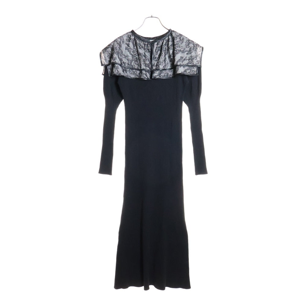 JILL by JILL STUART(ジル バイ ジルスチュアート) JILL by JILL STUART ケープカラーニットワンピース ブラック 125-3240041 レディース