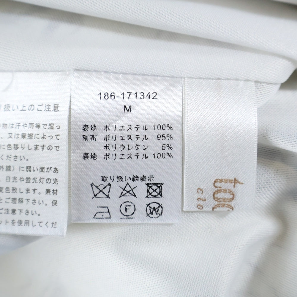 TOCCO CLOSET(トッコクローゼット) ポリエステル フラワー 総柄 ワンピース ホワイト レディース