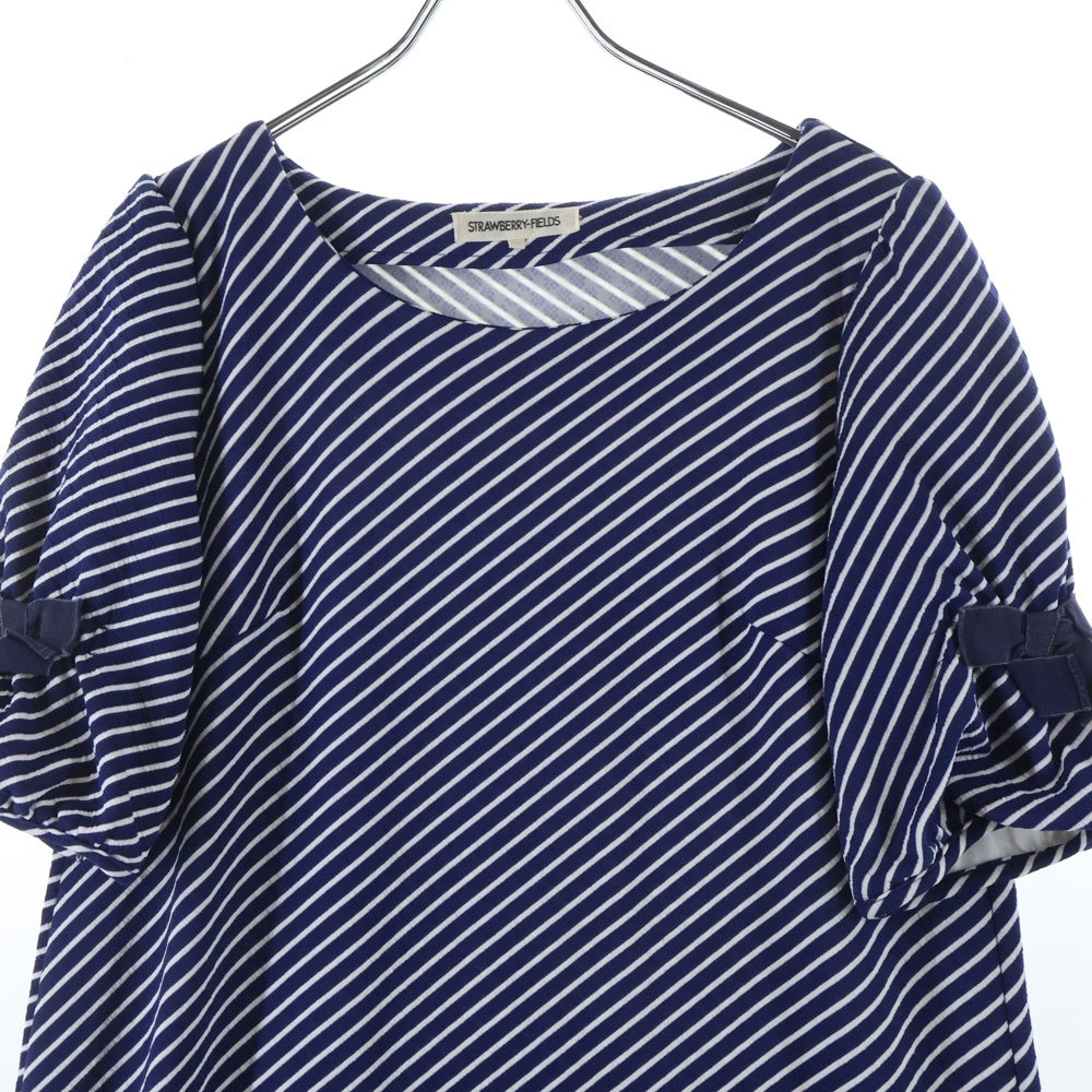 Strawberry Fields(ストロベリーフィールズ) strawberry fields ボーダー ワンピース ブルー レディース