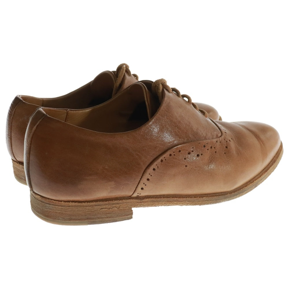 Hender Scheme(エンダースキーマ) 11AW × Name. ネーム プレーントゥ レザー シューズ ブラウン