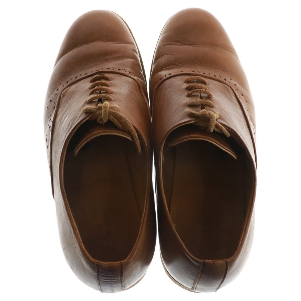 Hender Scheme(エンダースキーマ) 11AW × Name. ネーム プレーントゥ レザー シューズ ブラウン