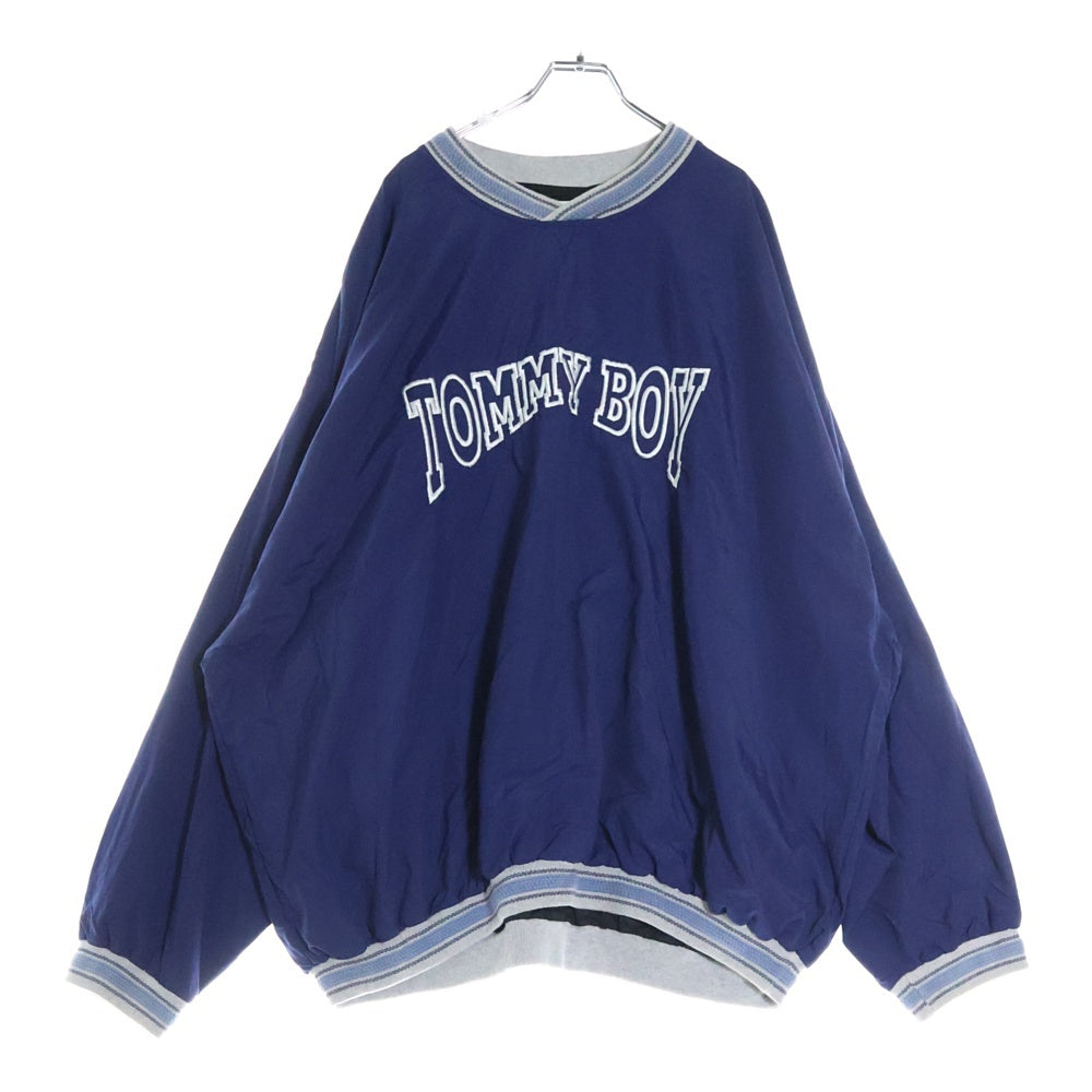 VINTAGE(ヴィンテージ) 90s TOMMY BOY V-NECK PULLOVER NYLON JACKET トミーボーイ Vネック ナイロン プルオーバー ブルー