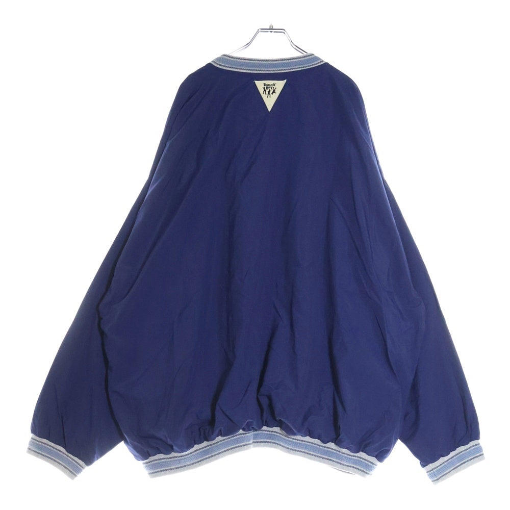 VINTAGE(ヴィンテージ) 90s TOMMY BOY V-NECK PULLOVER NYLON JACKET トミーボーイ Vネック ナイロン プルオーバー ブルー