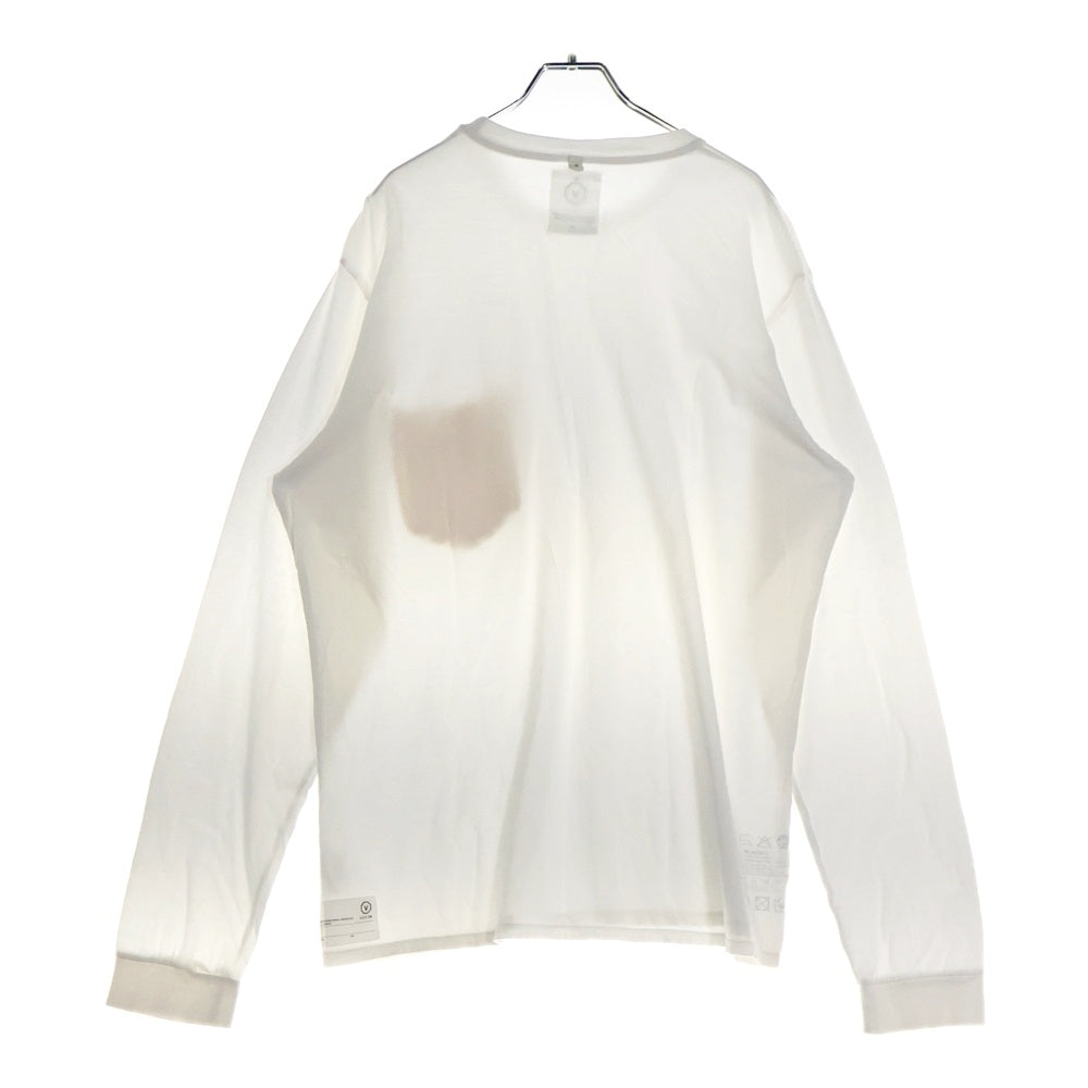 VISVIM(ヴィスヴィム) ニットポケット付き クルーネック 長袖Tシャツ ホワイト