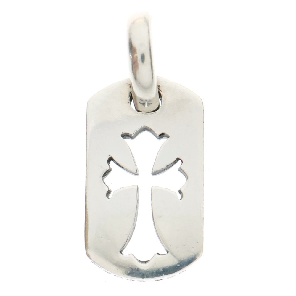 CHROME HEARTS(クロムハーツ) DT TNY CO CRS タイニーカットアウトクロスドッグタグ チャーム ペンダントトップ シルバー BCA252