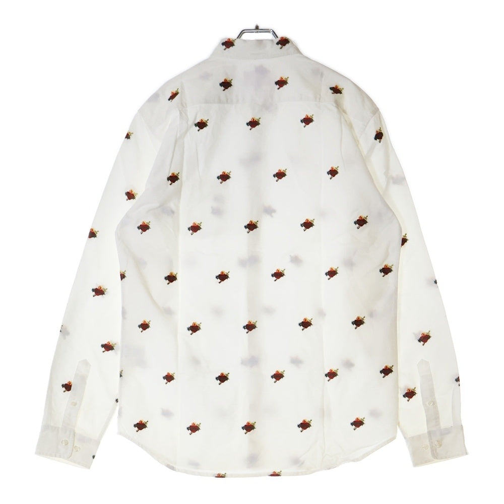 SUPREME(シュプリーム) 17AW Sacred Hearts Oxford Shirt サクレッド ハート 刺繍 オックスフォード 長袖シャツ ホワイト