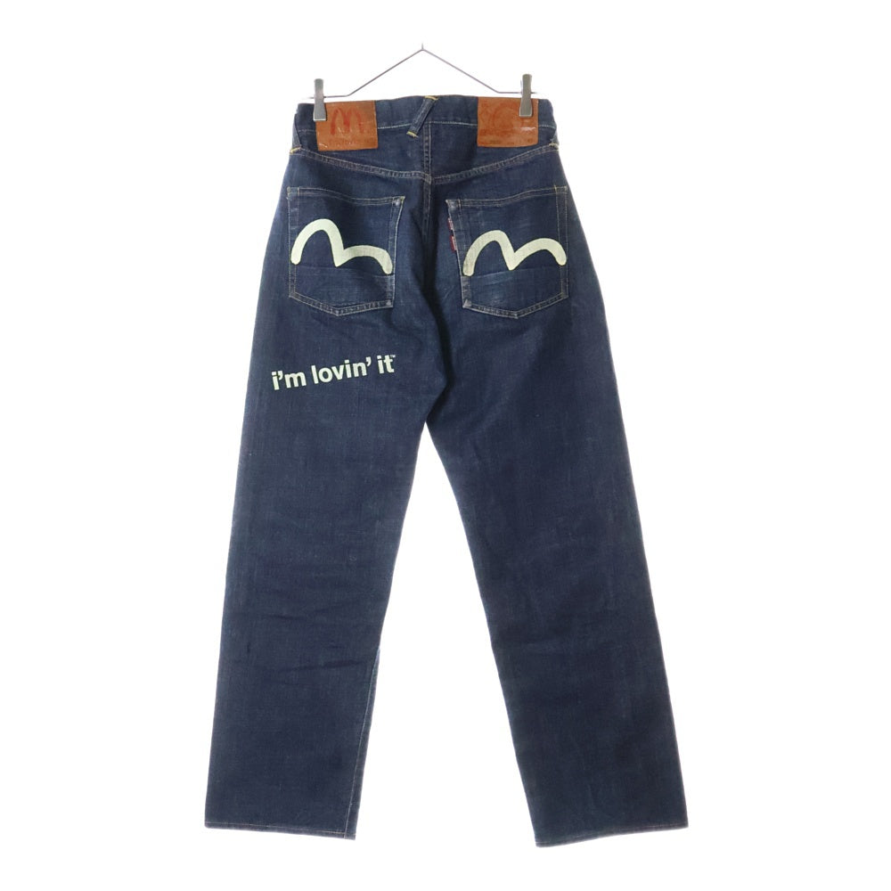 EVISU(エビス) ×McDonald's 5000本限定 カモメ セルビッチデニム パンツ インディゴ