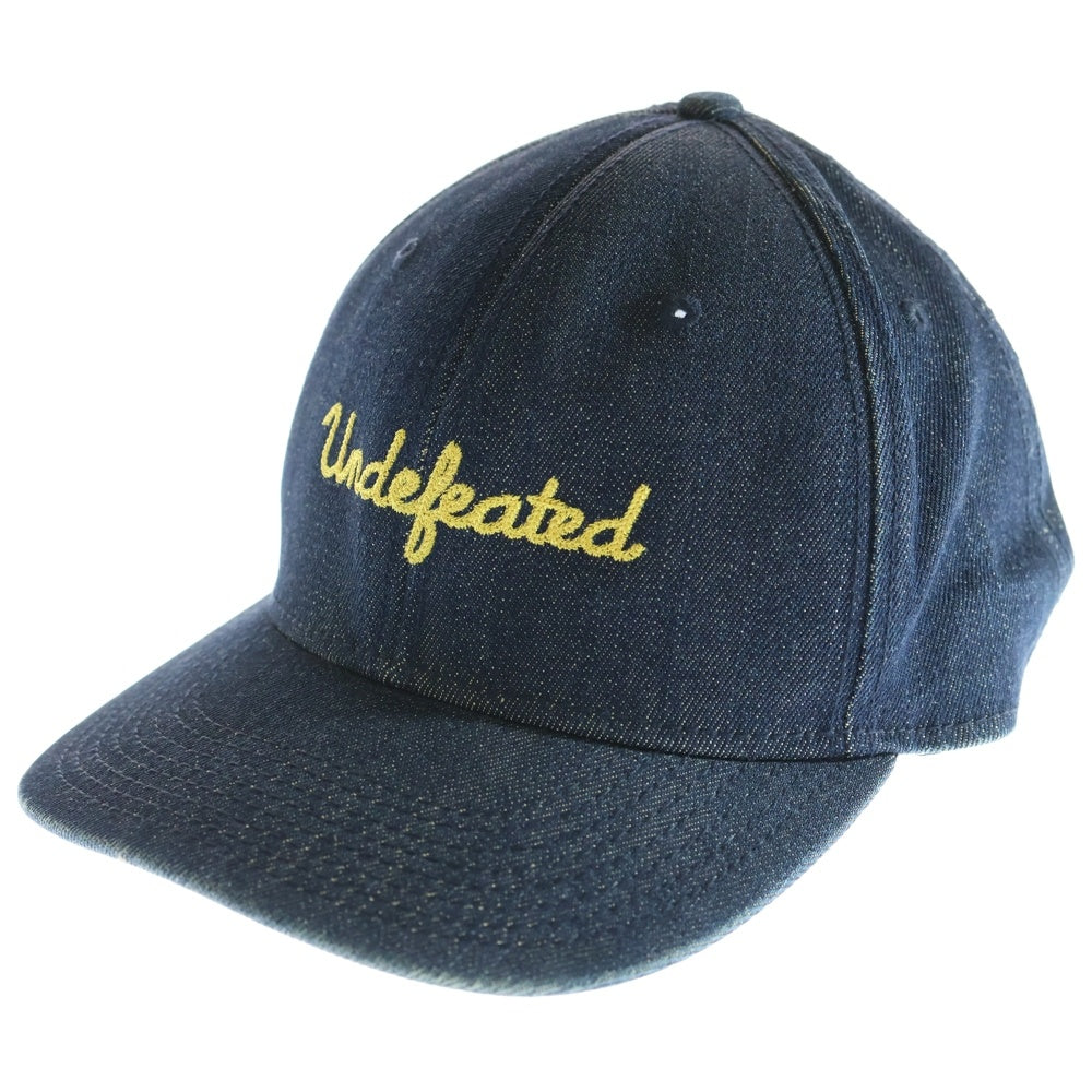 UNDEFEATED(アンディフィーテッド) Denim Patch Low Cap デニム サイド 刺繍 キャップ インディゴ