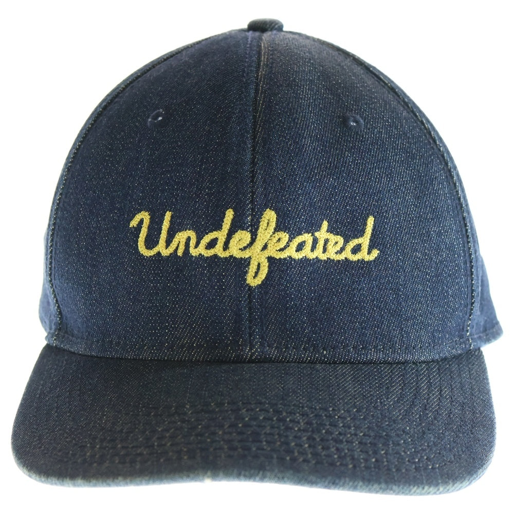 UNDEFEATED(アンディフィーテッド) Denim Patch Low Cap デニム サイド 刺繍 キャップ インディゴ