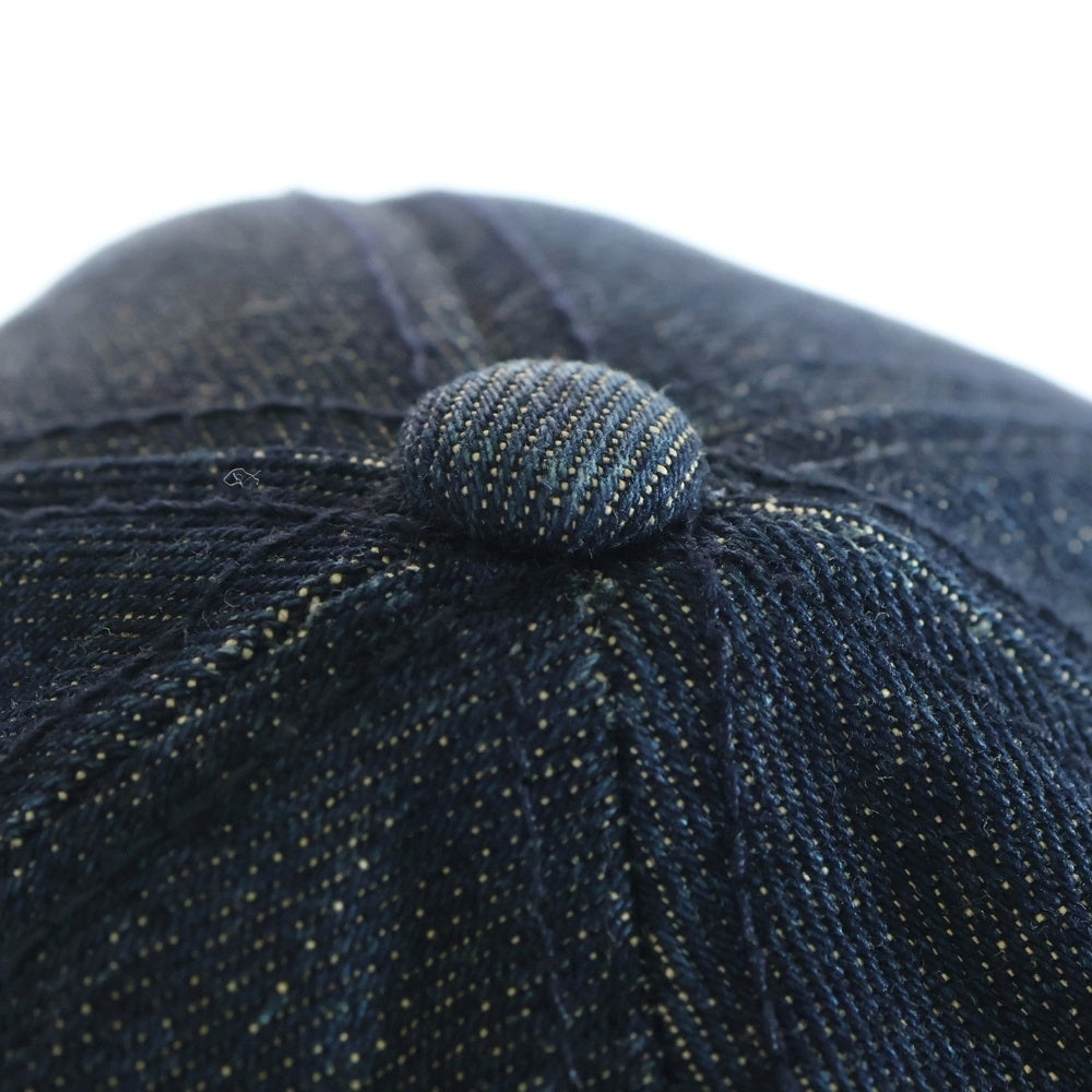 UNDEFEATED(アンディフィーテッド) Denim Patch Low Cap デニム サイド 刺繍 キャップ インディゴ