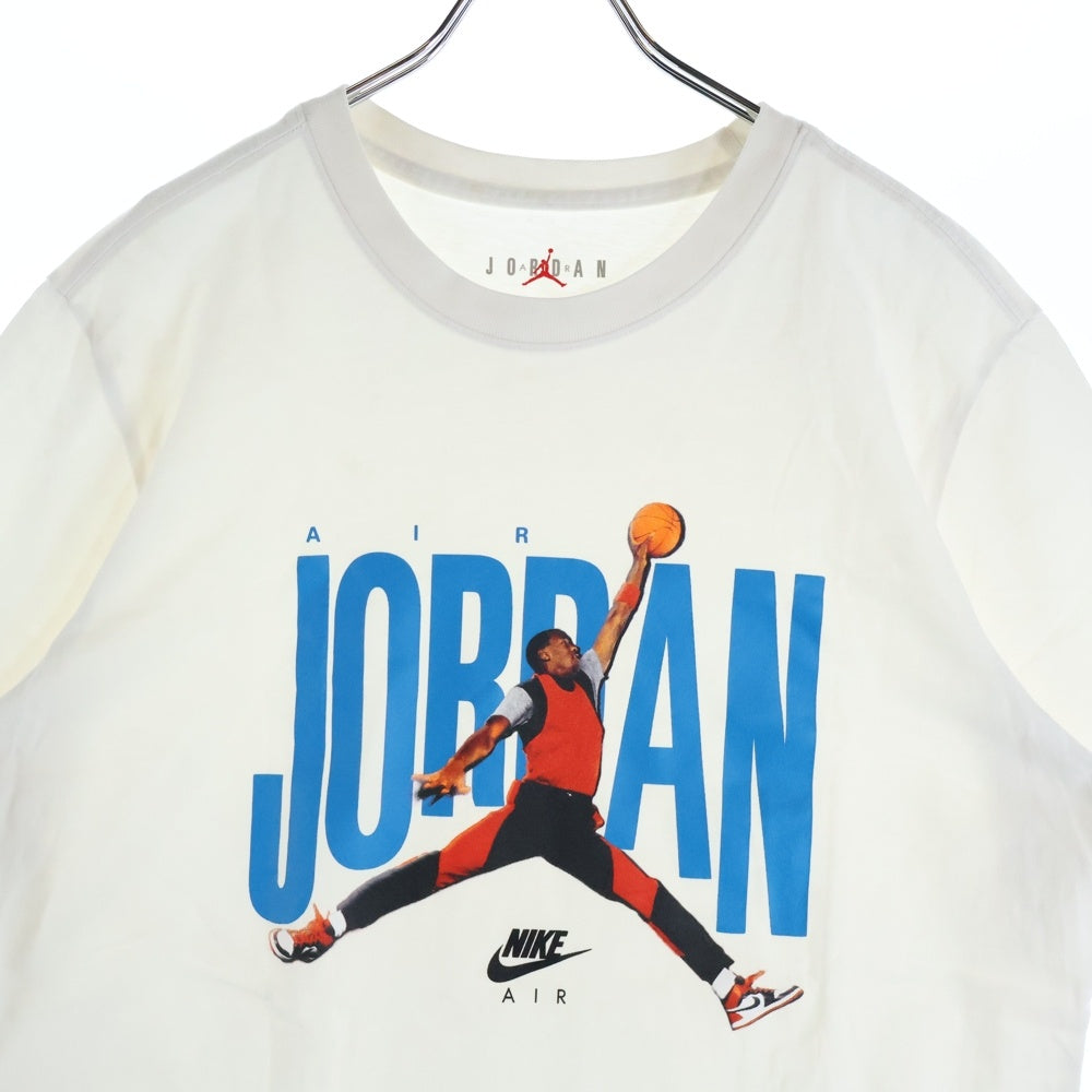 JORDAN BRAND(ジョーダンブランド) JUMP MAN ジャンプマン フロントロゴプリント 半袖Tシャツカットソー ホワイト