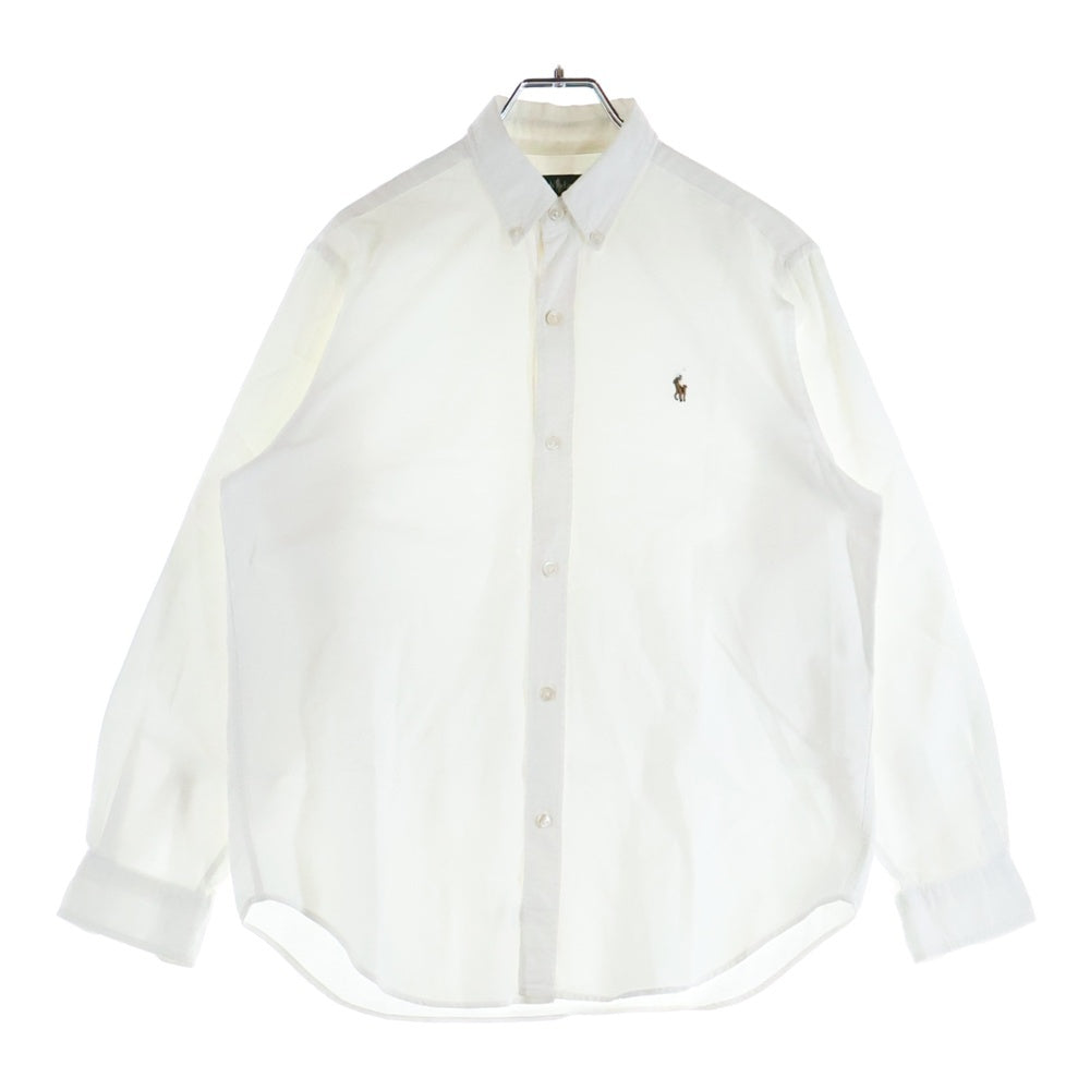 RALPH LAUREN(ラルフローレン) 胸刺繍ロゴ クラシックフィット 長袖シャツ ホワイト