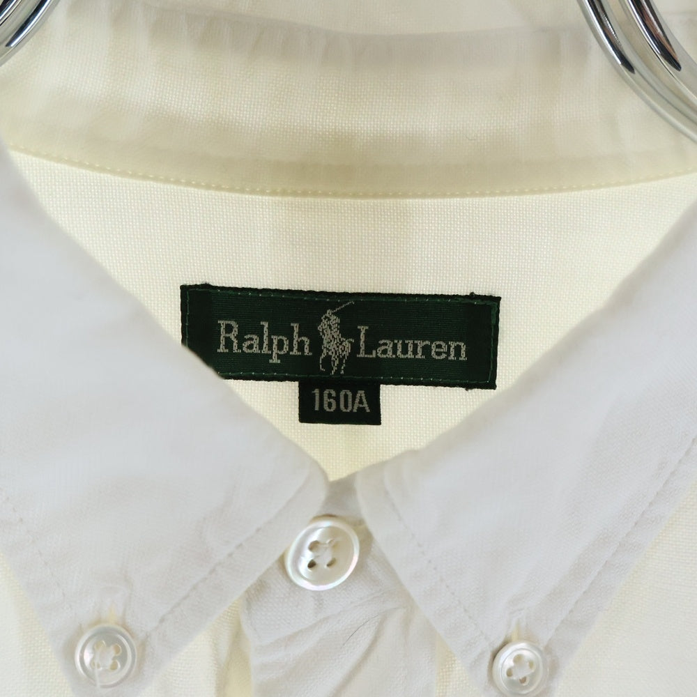 RALPH LAUREN(ラルフローレン) 胸刺繍ロゴ クラシックフィット 長袖シャツ ホワイト