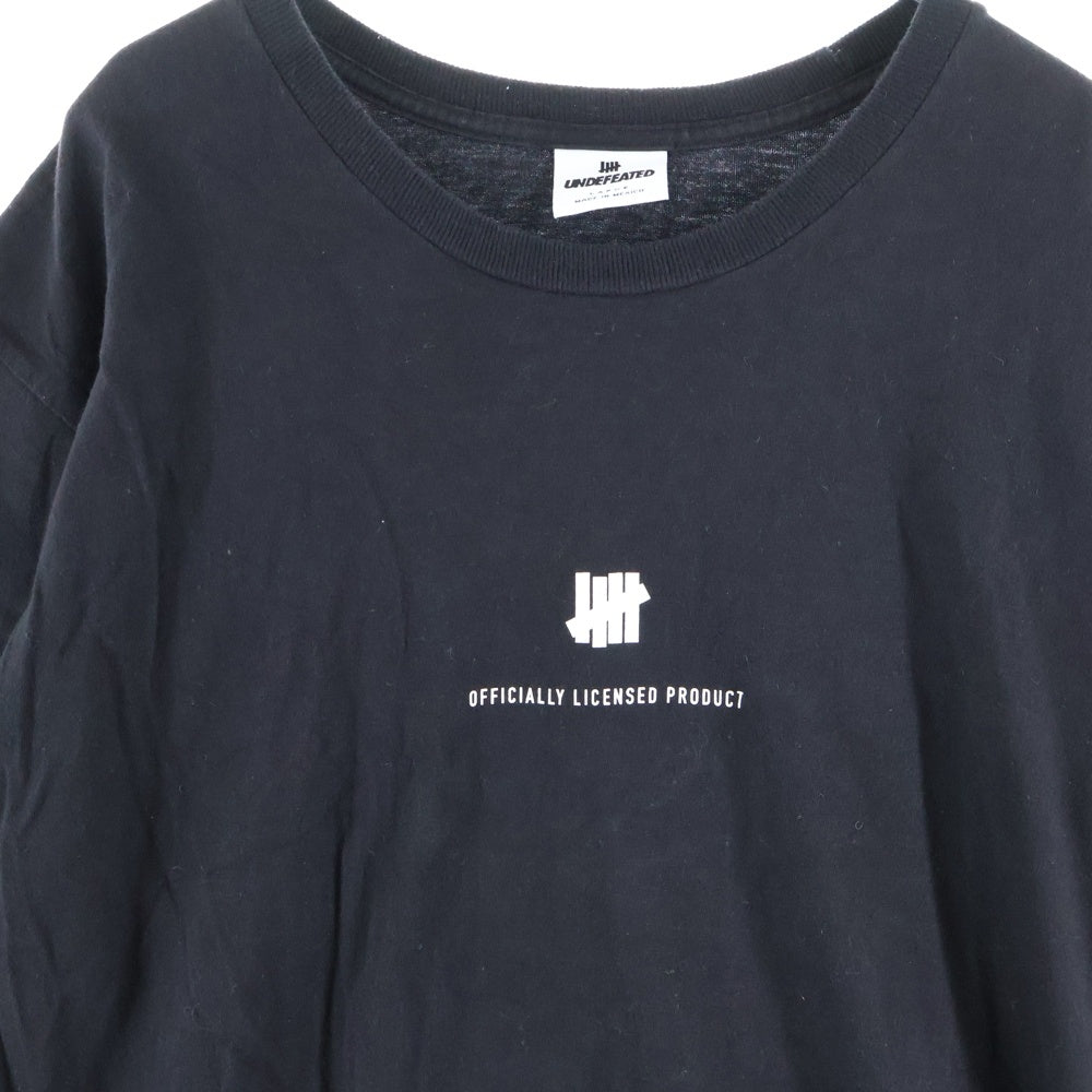 UNDEFEATED(アンディフィーテッド) フロントプリント 半袖Tシャツ カットソー ブラックフロントプリント 半袖Tシャツ カットソー ブラック