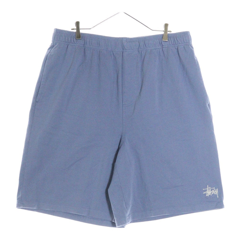 STUSSY(ステューシー) 25ss JERSEY SHORT フロント ジャージー スウェット ショーツ ハーフパンツ ブルー 112334